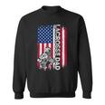 Vintage American Flag Lacrosse Dad Daddy Men Gift Sweatshirt