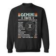 Vintage Astrology May June Birthday Zodiac Sign Retro Gemini Sweatshirt