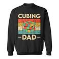 Vintage Cubing Dad Funny Speedcubing Math Lovers Sweatshirt