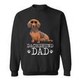 Vintage Dachshund Dad Funny Dog Lover Gift For Papa Father Sweatshirt