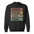 Vintage Ehemann Opa Gaming Legende Gamer Opa Sweatshirt