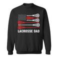Vintage Lacrosse Dad Lax Dad Usa Flag Patriotic Gift Sweatshirt
