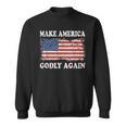 Vintage Make America Godly Again Men Women Sweatshirt Graphic Print Unisex