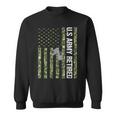 Vintage Us Army Retired American Flag Camo Veteran Day Gift Men Women Sweatshirt Graphic Print Unisex