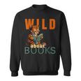 Wild About Reading Love Books Nerd Bookworm Librarian Sweatshirt