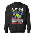 Womens Autism Mom For Autistic Girls Boys Autism Awareness Month Sweatshirt