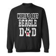 Worlds Best Beagle Dad Dog Lover Distressed Sweatshirt