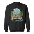 Yellowstone Us National Park Wolf Bison Bear Vintage Gift Sweatshirt