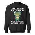 Zum Zocken Geboren Zur Schule Gezwungen Konsole Ps5 Gaming Sweatshirt