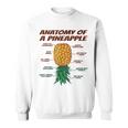 Anatomy Of A Pineapple - Upside Down Pineapple Swinger Sweatshirt
