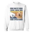 Best Chow Chow Dog Mom Ever Bump Fit Funny Dog Lover Gift Sweatshirt