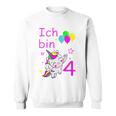 Einhorn Sweatshirt für Mädchen 4 Jahre, Zauberhaftes Einhorn-Motiv