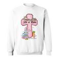 He Is Risen Bunny Cross Vintage Happy Easter Day 2023 Sweatshirt