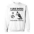 I Like Dogs And Mountain Biking And Maybe 3 People V2 Men Women Sweatshirt Graphic Print Unisex