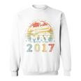 Kids 6 Year Old Awesome Since May 2017 6Th Birthday Sweatshirt