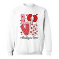 Love Dialysis Crew Valentines Nurse Family Group Nursing Sweatshirt