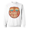 Mens Groovy Daddy 70S Aesthetic Nostalgia 1970S Retro Dad Sweatshirt