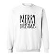 Merry Christmas Weihnachts Spruch Dekoration Damen Herren Sweatshirt