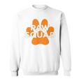 Paw Squad Orange Dog Cat Paw Print Animal Rescue Team Sweatshirt