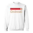Red Cincinnati Baseball Softball City Ohio Retro Cincinnati Sweatshirt