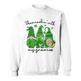 Shamrockin With My Gnomies St Patricks Day Gnome Shamrock Sweatshirt