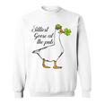 Silliest Goose At The Pub St Patricks Day Goose Meme Sweatshirt