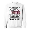 You Cant Scare Me I Have A Crazy Bestie Leopard Pink - Mens Standard Sweatshirt