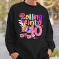 10 Years Old Birthday Rolling Into 10 Years Roller Skates Sweatshirt Gifts for Him