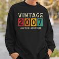 16 Year Old Gifts Made In 2007 Vintage 16Th Birthday Retro Men Women Sweatshirt Graphic Print Unisex Gifts for Him