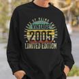 18 Year Old Gifts Vintage 2005 Limited Edition 18Th Birthday Sweatshirt Gifts for Him