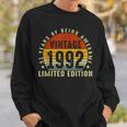 1992 Limitierte Auflage Sweatshirt, 31 Jahre Großartig - Geburtstagsshirt Geschenke für Ihn