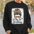 24 Year Old Its My 24Th Birthday Gifts For Her Leopard Women Men Women Sweatshirt Graphic Print Unisex Gifts for Him