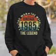 38 Geburtstag Geschenk Mann Mythos Legende Jahrgang 1985 Sweatshirt Geschenke für Ihn