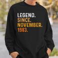 39. Geburtstag Sweatshirt, Legende seit November 1983 Geschenke für Ihn