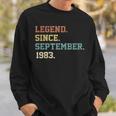 39. Geburtstag Sweatshirt – Legende Seit September 1983 Geschenke für Ihn