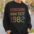 40 Geburtstag Legendär Seit 1982 Geschenk Sweatshirt Geschenke für Ihn