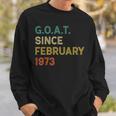 49 Geburtstag 49 Jahre Alte Ziege Seit Februar 1973 Sweatshirt Geschenke für Ihn