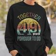 49Th Years Wedding Anniversary Gifts For Couples Matching 49 Sweatshirt Gifts for Him