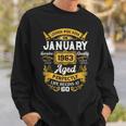 60 Years Old Gifts Legends Born In January 1963 60Th Bday Men Women Sweatshirt Graphic Print Unisex Gifts for Him