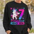 7 Years Old Flossing Unicorn Gifts 7Th Birthday Girl Party Sweatshirt Gifts for Him