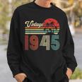 78 Jahre Vintage 1945 Sweatshirt, Retro Geburtstagsgeschenk Geschenke für Ihn