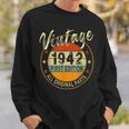 80 Geburtstag Farben Geboren Im Jahr 1942 80 Jahre Vintage Sweatshirt Geschenke für Ihn
