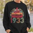 90 Year Old Vintage February 1933 90Th Birthday Men Women Sweatshirt Gifts for Him