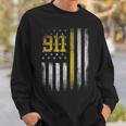 911 Dispatcher - Dispatch Us Flag Police Emergency Responder Sweatshirt Gifts for Him