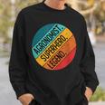 Agronom Superheld Legende Retro-Stil Sweatshirt, Agrar-Fan Vintage Look Geschenke für Ihn