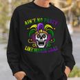 Aint No Party Like Mardi Gras Skeleton Skull New Orleans Sweatshirt Gifts for Him