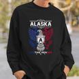 Alaska Name - Alaska Eagle Lifetime Member Sweatshirt Gifts for Him