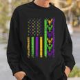 American Flag Mardi GrasMardi Gras Crawfish Outfit Sweatshirt Gifts for Him