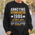 Annoying Since 1986 Funny Married Couple Wedding Anniversary Sweatshirt Gifts for Him