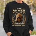 As An Ahmed I Have 3 Sides Ninja Custom Name Birthday Gift Sweatshirt Gifts for Him